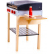 Aga4kids Holz Grill Spielset für Kinder – Realistisches BBQ Spielzeug mit Zubehör & Lebensmitteln – Perfekt für Rollenspiele & kleine Köche
