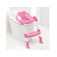 Kindertoilettensitz Trittstufen ZA4348 Weiss / Rosa