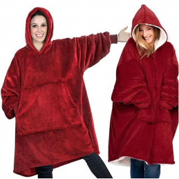 L50C1 KOC PONCZO NARZUTA  Z KAPTUREM      GRUBY