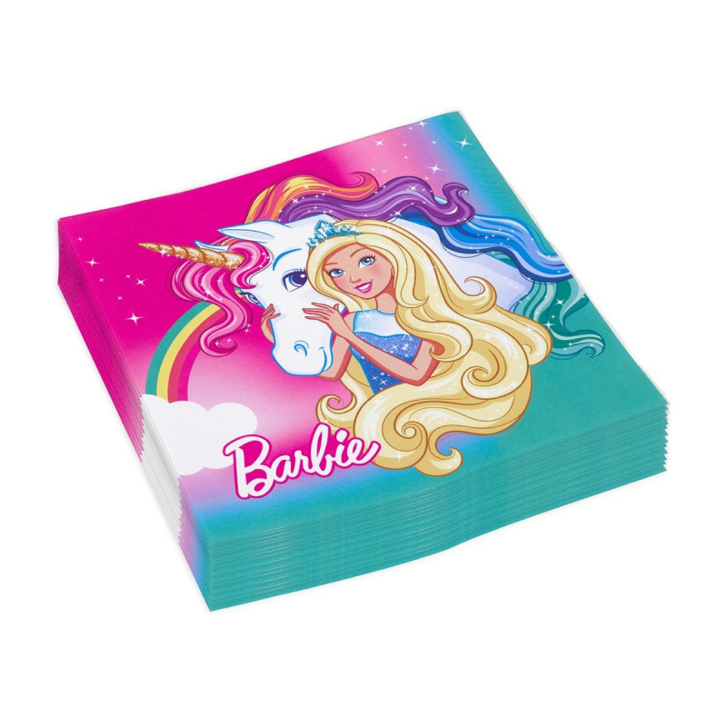Barbie Papierservietten Barbie 33x33cm 20 Stück