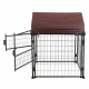 Aga Hundezwinger mit Überdachung 76x91 cm DS2SM