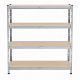 Linder Exclusiv Metallregal 160x60x180 cm 4 Böden