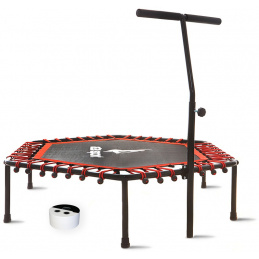 Aga Smart FITNESS Trampolin 130 cm Rot + Griff