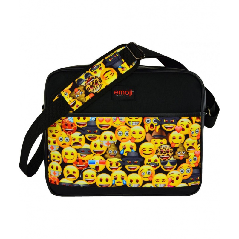 St.RIGHT Umhängentasche Emoji Schulertasche