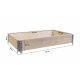 Aga Hochbeet für Pflanzen 120x80x40 cm