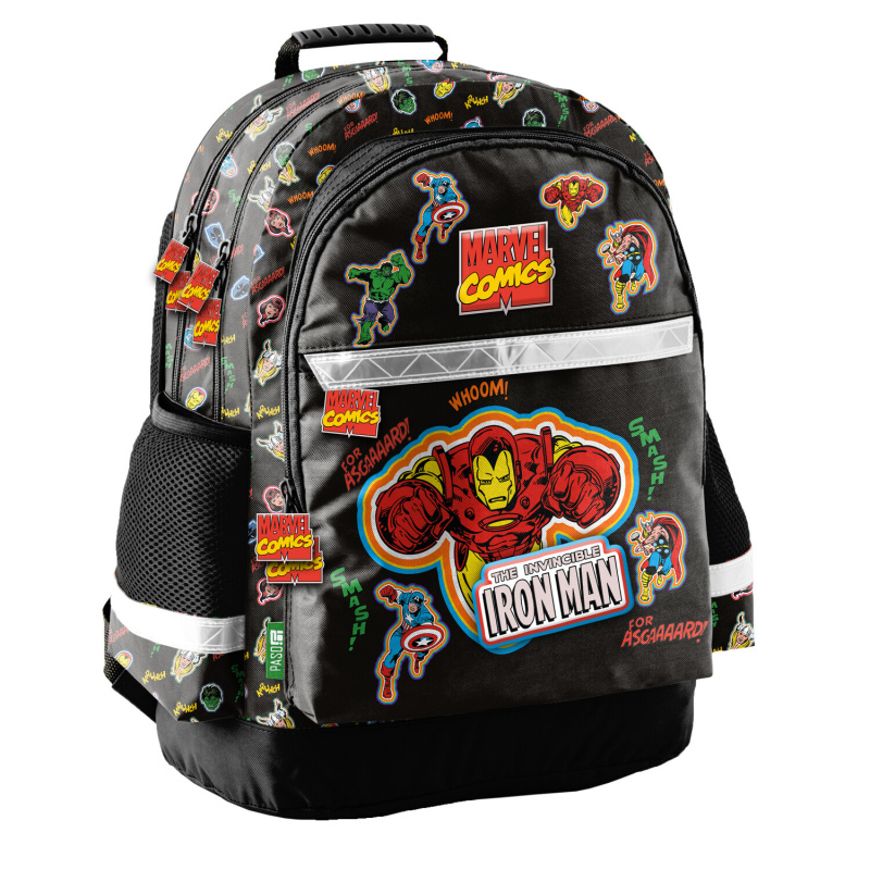 Paso School Dreikammer-Rucksack Iron Man