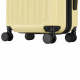 Aga Travel Koffer Hartschalenkoffer Trolley Rollkoffer Reisekoffer Handgepäck mit TSA-Schloss und 4 Rollen, Handgepäck  MR4668 Beige