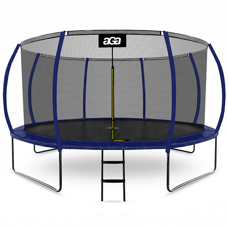 Aga SPORT EXCLUSIVE Trampolin 430 cm Dunkelblau + Sicherheitsnetz + Leiter