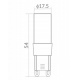 LED žárovka - G9 - 5W - 450lm - teplá bílá