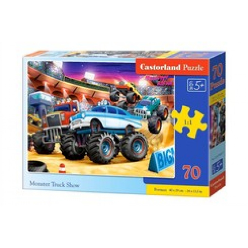 CASTORLAND Puzzle 70 Teile - Monster Truck Show