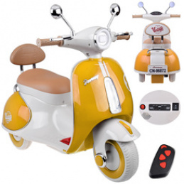 Klasyczny Skuter na akumulator elektryczny dla dziecka PA0330 pomarańczowy uniwersalny