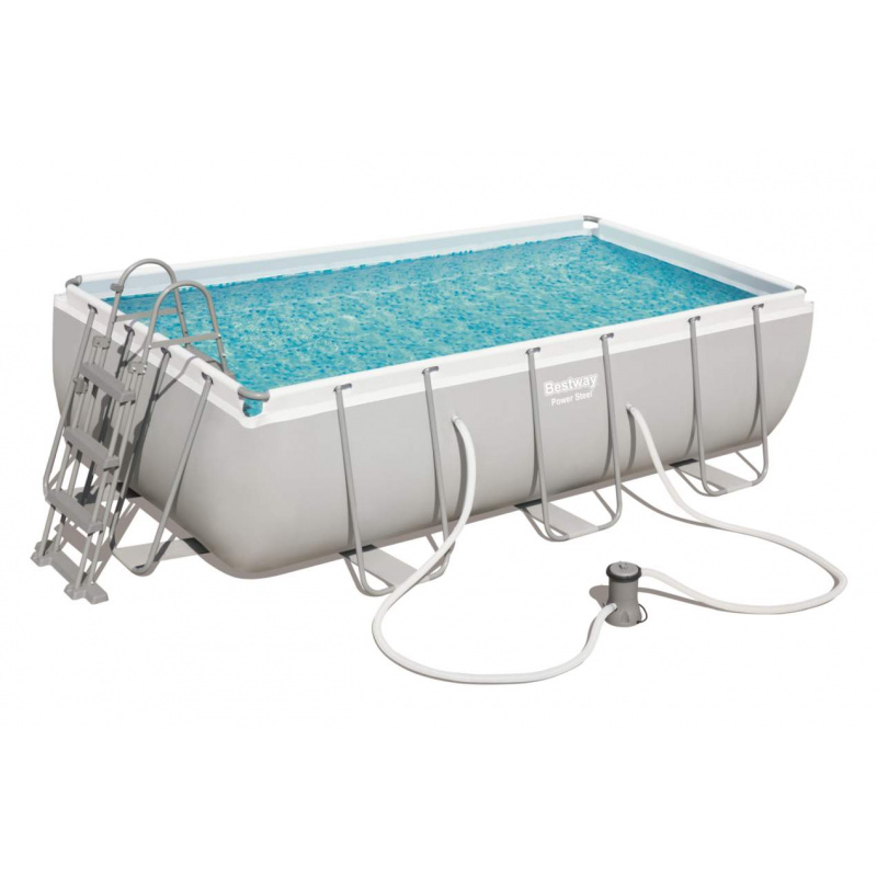 Bestway Power Stahlrahmen 4,04 x 2,01 x 1 m 56441 + Kartuschenfilterung