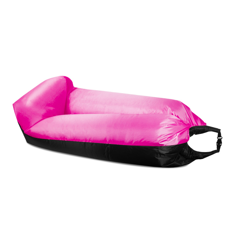 Aga Aufblasbarer Lazy Bag 230x70 cm Schwarz/Rosa