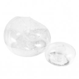 Aga Sessel aufblasbar mit Hocker DS2519, Sessel mit Sitzpuff  – bequem, Veloursoptik, leicht faltbar, für Garten & Zuhause, bis 120 kg