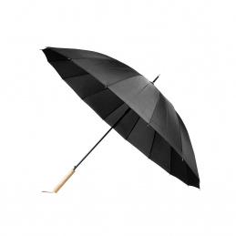Aga Regenschirm, Klappschirm mit Automatik-Öffnung,  105 cm Schwarz, Stockschirm