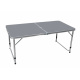 Aga Campingtisch, Gartentisch, Klapptisch 120x60x54/60/70 cm Grau