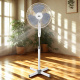 Aga Standventilator 43 cm Weiß, 3-Geschwindigkeitsstufen, Oszillation, Verstellbare höhe, 45 W