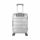Handgepäck, Aluminium Koffer MR4678 Silber, Teleskopgriff, TSA, 4 Rollen, Aluminium Hartschale