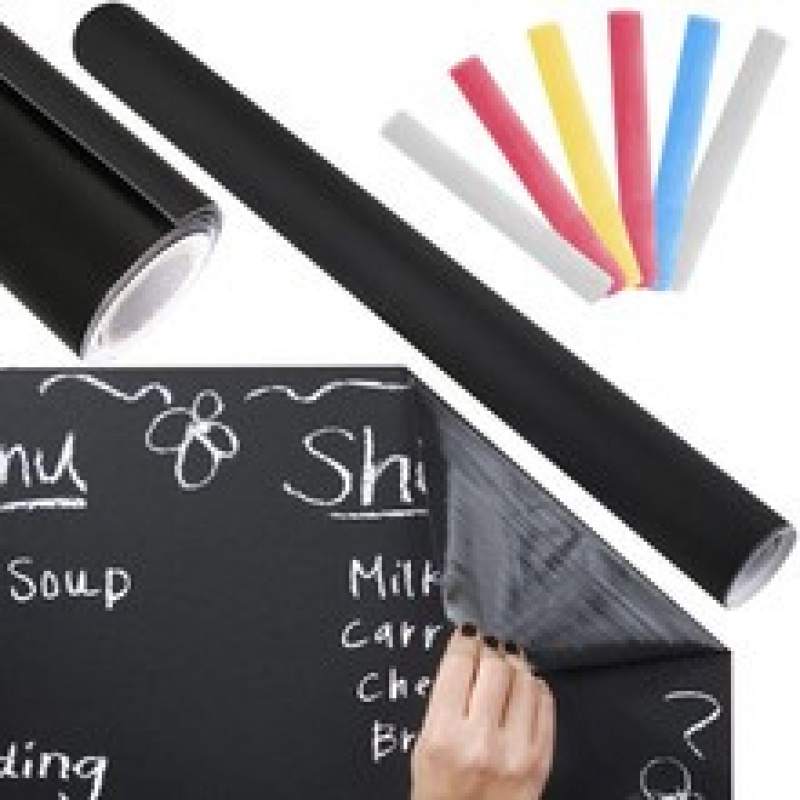 Selbstklebende Papiertafel für Kreide + Kreide ISO 1086