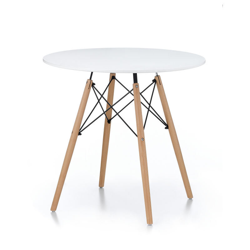 Aga Esstisch Skandinavischen Design rund 80 cm,Küchentisch Weiß