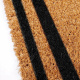 Linder Exclusiv Fußmatte aus Kokosfaser 45x75 cm Schwarz