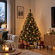 Aga Weihnachtsbaum leicht küstlisch beschneite Fichte mit kleinen Zapfen 180 cm , Künstlicher Weihnachtsbaum, Tannenbaum mit ständer, Christbaum, Kunstbaum Weihnachten