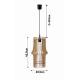 Stropní LED svítidlo lampa LUCA09 - 1xE27
