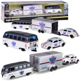 Maisto Licencjonowane Auta Metalowe Volkswagen Van Samba i VW Beetle ZA5968 uniwersalny
