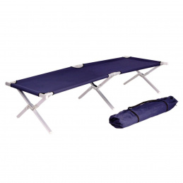 Linder Exclusiv Campingbett MC372161B Feldbett – faltbares 190x62 cm aus Stahl – leicht, kompakt & belastbar bis 120 kg & Tragetasche