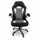 Aga Spielstuhl,Bürostuhl,Drehbarer Spielstuhl, Gamingstuhl, Racing Schreibtischstuhl, Chefsessel Schwarz - Grau
