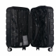 Aga Travel Kofferset, Kofferset 2 Teilig Hartschale Leicht ABS Reisekoffer Haltbar Trolley Handgepäck Sets mit Code Schloss und 4 Rollen  MR4660 Schwarz