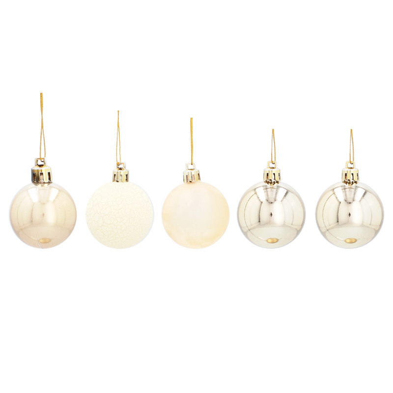 Aga Weihnachtskugeln MIX 4cm 20 Stück Gold