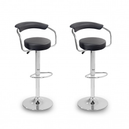 Aga 2x Barhocker MR2037 Schwarz