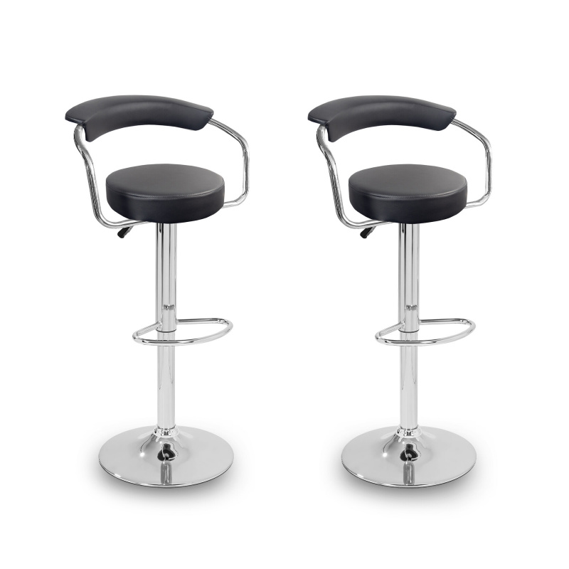 Aga 2x Barhocker MR2037 Schwarz