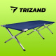 Sport Feldbett Klappbett 186 x 70 x 43 cm cm Stabiles Campingbett bis 110 kg Belastbar Tragbar Tasche Liege Reise Bequem Malatec 555 Dunkelblau