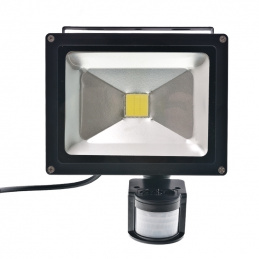 E6 HALOGEN LED Z CZUJNIKIEM ZIMNY 30W