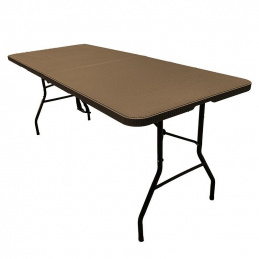 O9F STÓŁ ROZKŁADANY CATERINGOWY 180cm     BRĄZOWY
