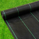 Aga Unkrautvlies, Mulchfolie 70g/m2 -1,6x100 m UV-beständig, Reißfestes,  Gartenfolie, Unkrautgewebe, Bändchengewebe, Mulchflies, Unkrautvlies, Pflanzenschutz