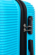 Aga Travel Kofferset, Reisekofferset MR4651 Hellblau, Hartschalenkoffer, Doppeltragegriff mit Zahlenschloss, Trolley Reisekoffer 3tgl 4 Rollen Reisekoffer