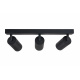 LED Deckenleuchte VIKI-L LED-Deckenleuchte LED-Deckenlampe LED-Deckestrahler 3x GU10 schwarz