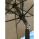 Linder Exclusiv knickbar Sonnenschirm, Gartenschirm 250 cm Taupe