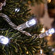 Linder Exclusiv Batteriebetriebene Lichterkette Weihnachtskette 50 LED Kaltweiß