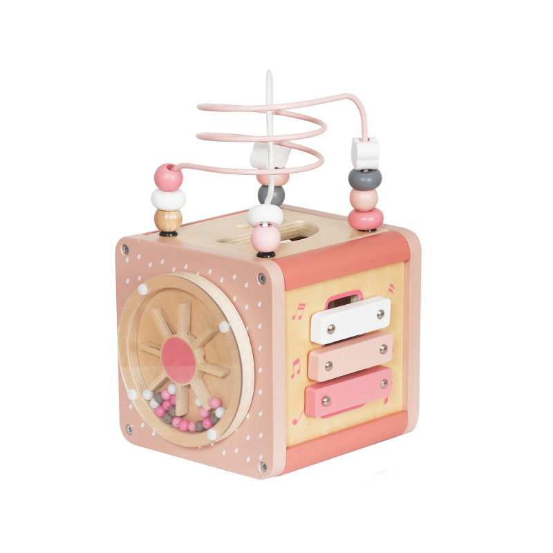 Aga4Kids Holz Motorikwürfel MR6153 Rosa