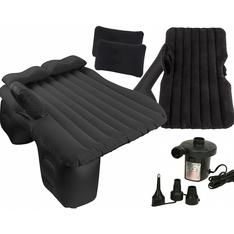 Aga Aufblasbare Auto-Matratze + Pumpe schwarz