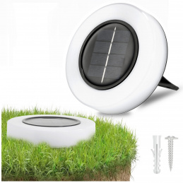 Solární nájezdová lampa, bílá, IP44