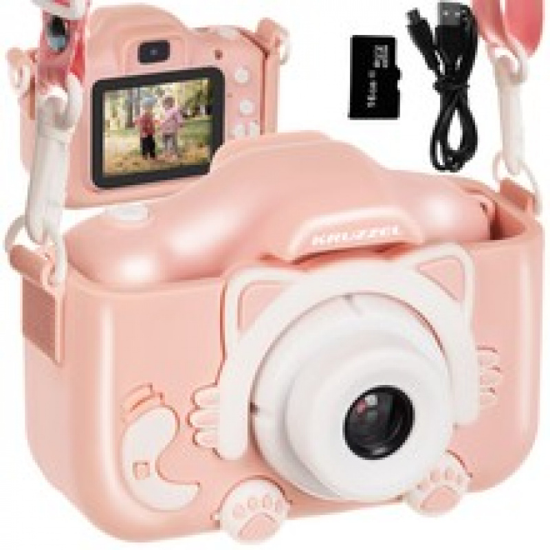 Kinder Digitalkamera 16GB Rosa Kruzzel 16951