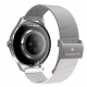 Garett Viva Silberne Smartwatch mit Stahlarmband