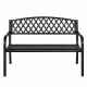 Aga Gartenbank Metall, 2-Sitzer Sitzbank, Parkbank bis 240kg belastbar, Terrassenbank für Garten, Balkon und Terrasse MR2004 127x60x87cm