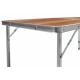 Aga Campingtisch, Gartentisch, Klapptisch 120x60x54/60/70 cm Braun