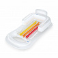 Bestway 43028 Aufblasbare Liege mit Rückenlehne Transparent